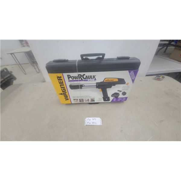 Wagner PowRCaulk 740 Industrial Variable Speed Rechargeable Caulking Gun with Case New