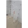 Image 2 : White Arched Garden Arbor with Lattice Side Panels