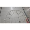 Image 4 : White Arched Garden Arbor with Lattice Side Panels