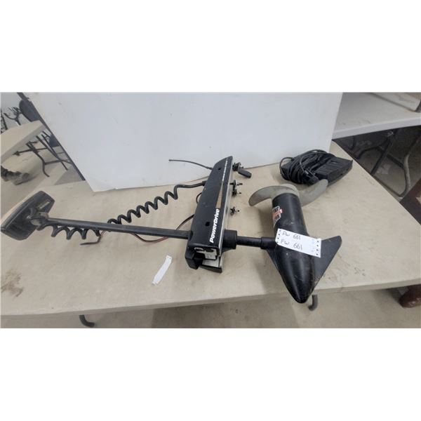 Minn Kota PowerDrive V2 Trolling Motor with Cordless Remote Control and Foot Pedal