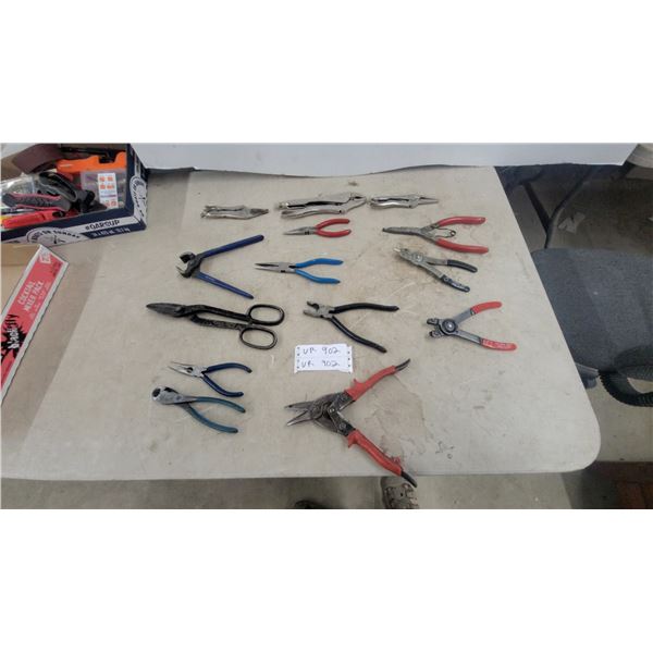 Wiss M1R Aviation Snips, Assorted Pliers, Locking Pliers, Tin Snips, and More