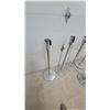 Image 4 : Empire Theatres Stainless Steel Retractable Belt Stanchions, Lot of 6