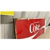 Image 3 : Vintage Canadian Coca-Cola "Enjoy/Savourez" Bilingual Painted Metal Advertising Sign 22 x 10