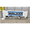 Image 1 : Walker Mufflers & Pipes Vintage Metal Advertising Sign 36 x 12