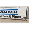 Image 3 : Walker Mufflers & Pipes Vintage Metal Advertising Sign 36 x 12