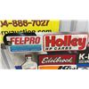 Image 2 : Vintage Automotive Racing Sponsor Display Panel with NHRA, Holley, MSD, Edelbrock Decals and More