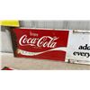 Image 3 : Two Vintage Coca-Cola Metal Advertising Signs, "Coke Adds Life to... Everything Nice" 36 x 10