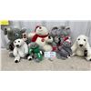 Image 1 : Coca-Cola Brand Plush Collection Animals with Miniature Bottles, Set of 7