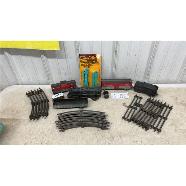 Lionel O Gauge New York Central Steam Locomotive, Tender, Freight Cars, Track, and More