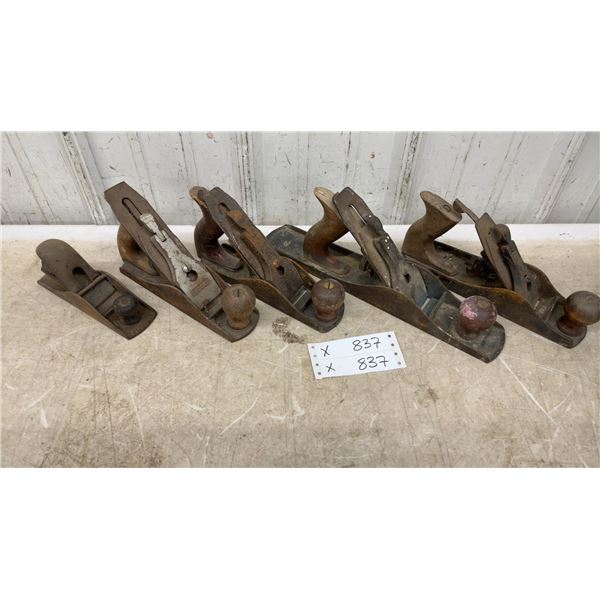 Collection of Five Vintage Hand Planes