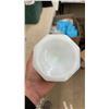 Image 6 : Milk Glass Collection Including GlasBake Divided Dish, Hobnail Vase, and More