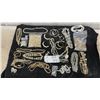 Image 1 : Assorted Faux Pearl Jewelry Collection with Necklaces, Earrings, and Loose Beads