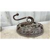 Image 6 : Collection of Antique Cast Iron Sad Irons, Taylor Forbes Bases, and Family Laundry Iron