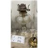Image 3 : Collection of Four Vintage Oil Lamps Including Milk Glass, Hand Painted and More