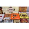 Image 4 : Collection of Vintage Tobacco Tins Including Player's, Borkum Riff, Bugler, Agio, and More
