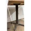 Image 4 : Two Square Café Tables with Faux Stone Laminate Tops and Metal X-Bases 24-1/2 x 28