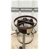 Image 3 : Large Aluminum Camp Coffee Pot with Outdoor Propane Burner Stand and 5 PSIG Regulator