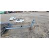 Image 2 : Blue Utility/Boat Trailer with Wooden Flatbed, Corrugated Metal Fenders, and Tow Tongue Older No