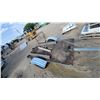 Image 4 : Blue Utility/Boat Trailer with Wooden Flatbed, Corrugated Metal Fenders, and Tow Tongue Older No
