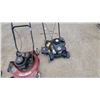 Image 5 : Lot of Three Gas Push Lawn Mowers: MTD 4 HP, Super-Cut, and Briggs & Stratton Engine Run
