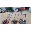 Image 6 : Lot of Three Gas Push Lawn Mowers: MTD 4 HP, Super-Cut, and Briggs & Stratton Engine Run