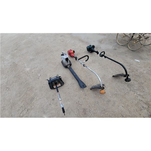 Poulan Pro PP035 Gas-Powered Curved-Shaft String Trimmer and Leaf Blower Rotor Tiller Attach.