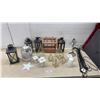 Image 1 : Decorative Metal Lanterns, White Birdcage, Gold Geometric Terrariums, and More