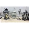 Image 2 : Decorative Metal Lanterns, White Birdcage, Gold Geometric Terrariums, and More