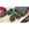 Image 2 : Artificial Christmas Wreaths, Evergreen Topiary Balls, Garland, Christmas Trees +