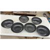 Image 2 : Decorative Metal Flower Bowls, Black and Gold Ribbed Planters, Galvanized Bucket, and More