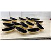 Image 6 : Decorative Metal Flower Bowls, Black and Gold Ribbed Planters, Galvanized Bucket, and More