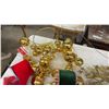 Image 9 : Assorted Christmas Decorations, Gold Star Garlands, Ribbons, Bells, Floral Picks, and More