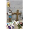 Image 4 : Oasis 24" Mache Cross, Decorative Wall Planter, Macrame Hangers, Wire Frames, and More
