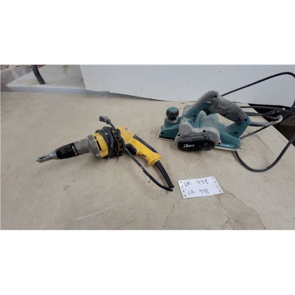 DeWalt Collated Screw Gun and DNTI Corded Electric Hand Planer