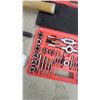 Image 4 : 40 Pce.Tap and Die Set in Red Case with Files, Punches, Chisels, and Hammers