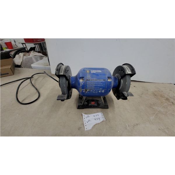 Mastercraft 6" Bench Grinder, 1/3 HP Motor, 120V AC, 3450 RPM