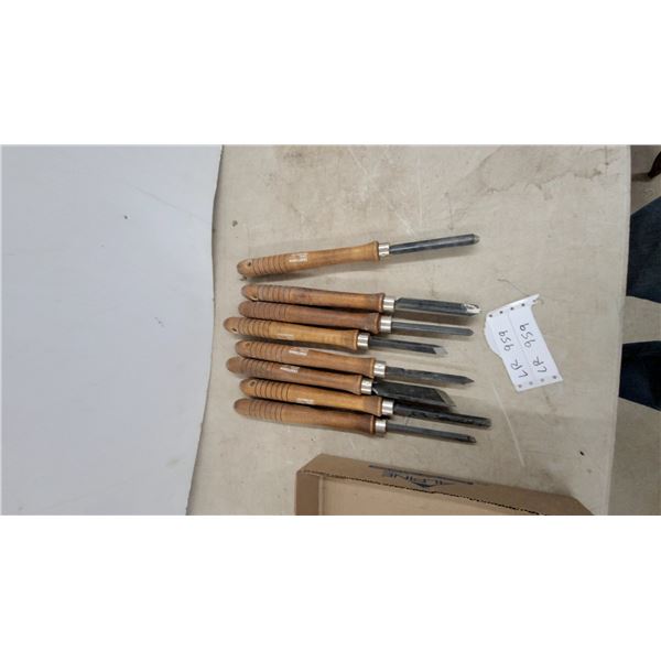Craftsman High Speed Steel Wood Lathe Chisel Set, Eight Pieces