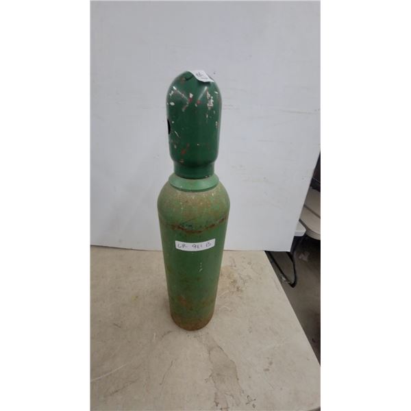 Green DOT-3AA2015 Seamless Steel Compressed Gas Cylinder for Oxygen