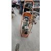 Image 2 : Oxy-Acetylene Welding and Cutting Torch Rig on Portable Wheeled Cart with Regulators and Hoses