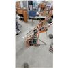 Image 3 : Oxy-Acetylene Welding and Cutting Torch Rig on Portable Wheeled Cart with Regulators and Hoses