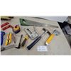 Image 2 : Trumark 30M Fiberglass Measuring Tape, Estwing Hammer, Irwin Chalk Line, Hand Saw, and More