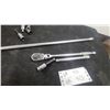 Image 2 : Snap-On 3/8" Drive Flex-Head Ratchet with Extensions, Universal Joint, and More