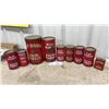 Image 1 : Blue Ribbon Baking Powder Tins in Assorted Sizes and Pure Turmeric Tin and More