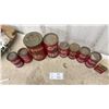 Image 7 : Blue Ribbon Baking Powder Tins in Assorted Sizes and Pure Turmeric Tin and More