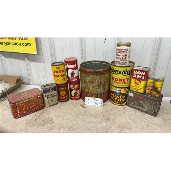 Vintage American Breakfast Coffee Tin, Calumet Baking Powder, Bon Ami, and More