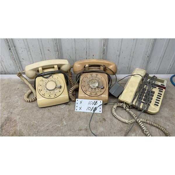 Vintage Western Electric 500 Series Rotary Dial Desk Telephones and Push-Button Phone