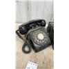 Image 2 : Lot of Three Northern Electric Rotary Dial Telephones, 500 and 554 Type Desk and Wall Models