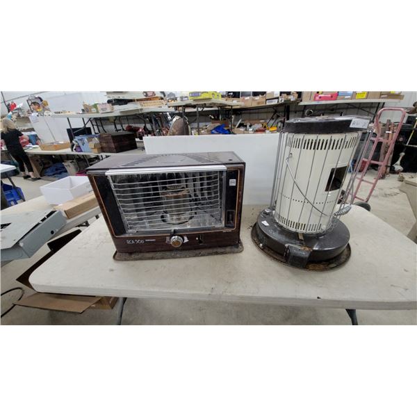 Toyotomi Toyoset DL 500 Kerosene Heater and Toyosai K-211 Cylindrical Kerosene Heater