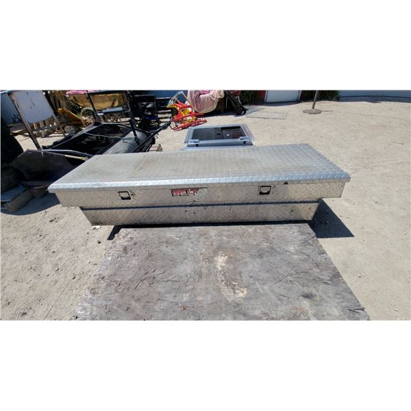 Delta Pro Diamond Plate Aluminum Crossover Truck Toolbox