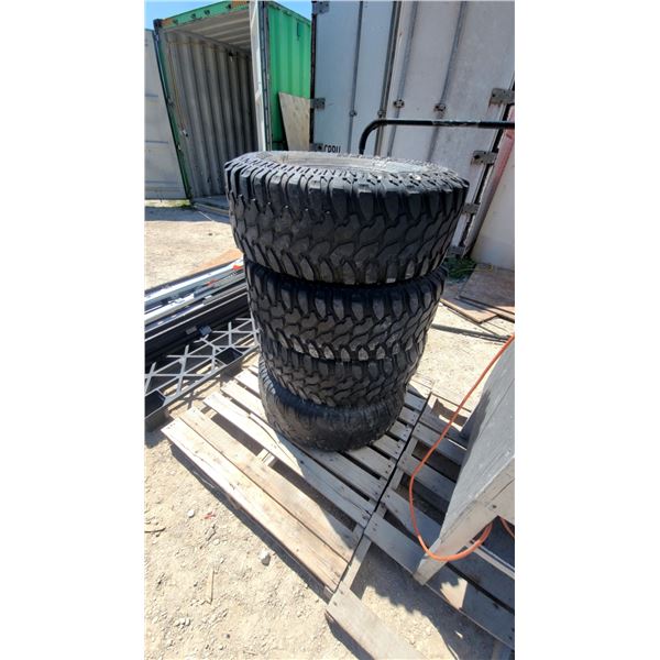 Four tires285 /75R 16 with Rims
